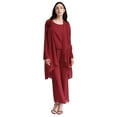 thumbnail image 1 of Alvivi Womens Long Sleeve Sheer Mesh Shrug Elegant Chiffon Open Front Bolero Cardigan Jacket Burgundy S, 1 of 7