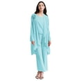 thumbnail image 1 of Alvivi Womens Long Sleeve Sheer Mesh Shrug Elegant Chiffon Open Front Bolero Cardigan Jacket Light Blue XXL, 1 of 6
