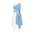 thumbnail image 1 of Alvivi Womens Sleeveless Color Block Modern Dance Dress S-XXL Light Green L, 1 of 7
