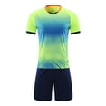 thumbnail image 1 of Alvivi Youth Basketball Jersey Outfits Kids Boy Girl T-Shirts with Shorts for School PE Training Fluorescent_Green 11-12, 1 of 7