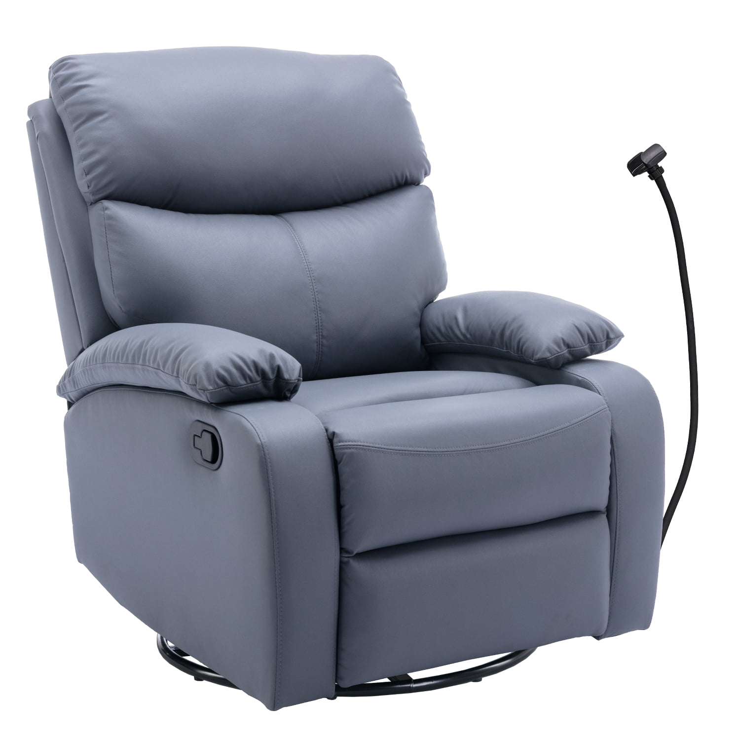 Alwalue Manual Glider Swivel Rocker Recliner Chairs with Tech Cloth
