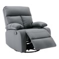 thumbnail image 1 of Alwalue Small Rocking Recliners Chair with Adjustable Footrest for Small Spaces Swivel Rocker Recliner for Living Room Bedroom Nursery - Dark Gray, 1 of 7