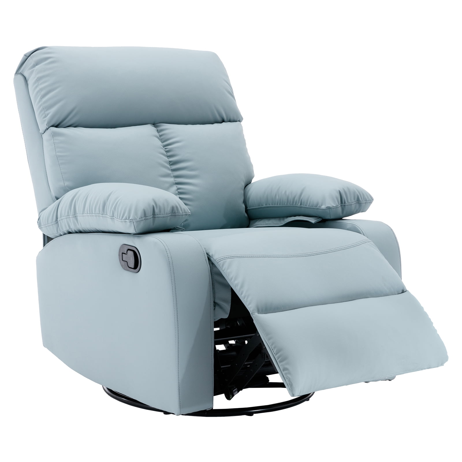 Alwalue Small Rocking Recliners Chair with Adjustable Footrest for