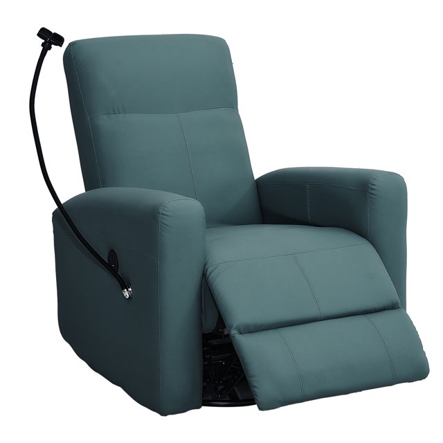 Alwalue Swivel Rocking Chair Power Recliner Chair with USB Port Side