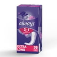 Always 3in1 Xtra Protection Daily Liners Extra Long Absorbency, 5x