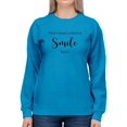thumbnail image 1 of Always A Reason To Smile Sweatshirt Women -Image by Shutterstock, Female 4X-Large, 1 of 4
