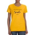 thumbnail image 1 of Always A Reason To Smile T-Shirt Women -Image by Shutterstock, Female 3X-Large, 1 of 4