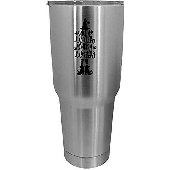 Always A Witch Happy Halloween Etched 30oz Stainless Steel Tumbler