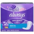 thumbnail image 1 of Always Anti-Bunch Xtra Protection, Panty Liners for Women, Regular, Unscented, 136 Count, 1 of 11