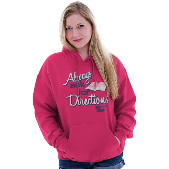 Always Ask For Directions Bible Hoodie Sweatshirt Women Brisco Brands S