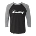 thumbnail image 1 of Always Be Hustling Unisex 3/4 Sleeve Baseball Raglan Tee, 1 of 3