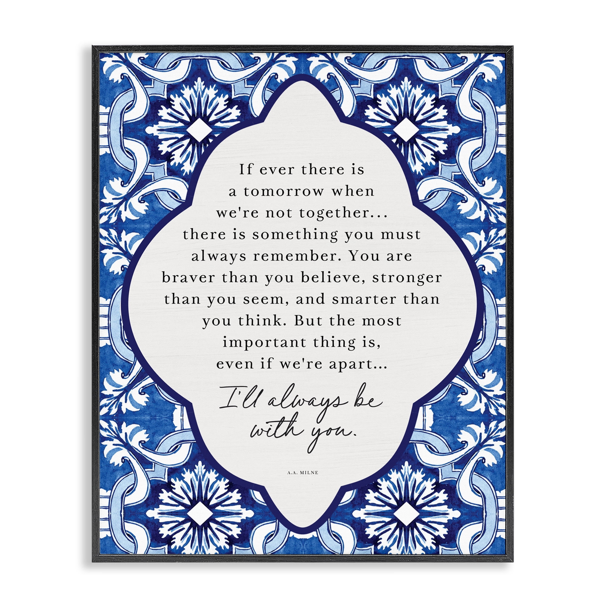 Always Be With You Inspiration Black Framed Giclee Art, design by Lettered and Lined