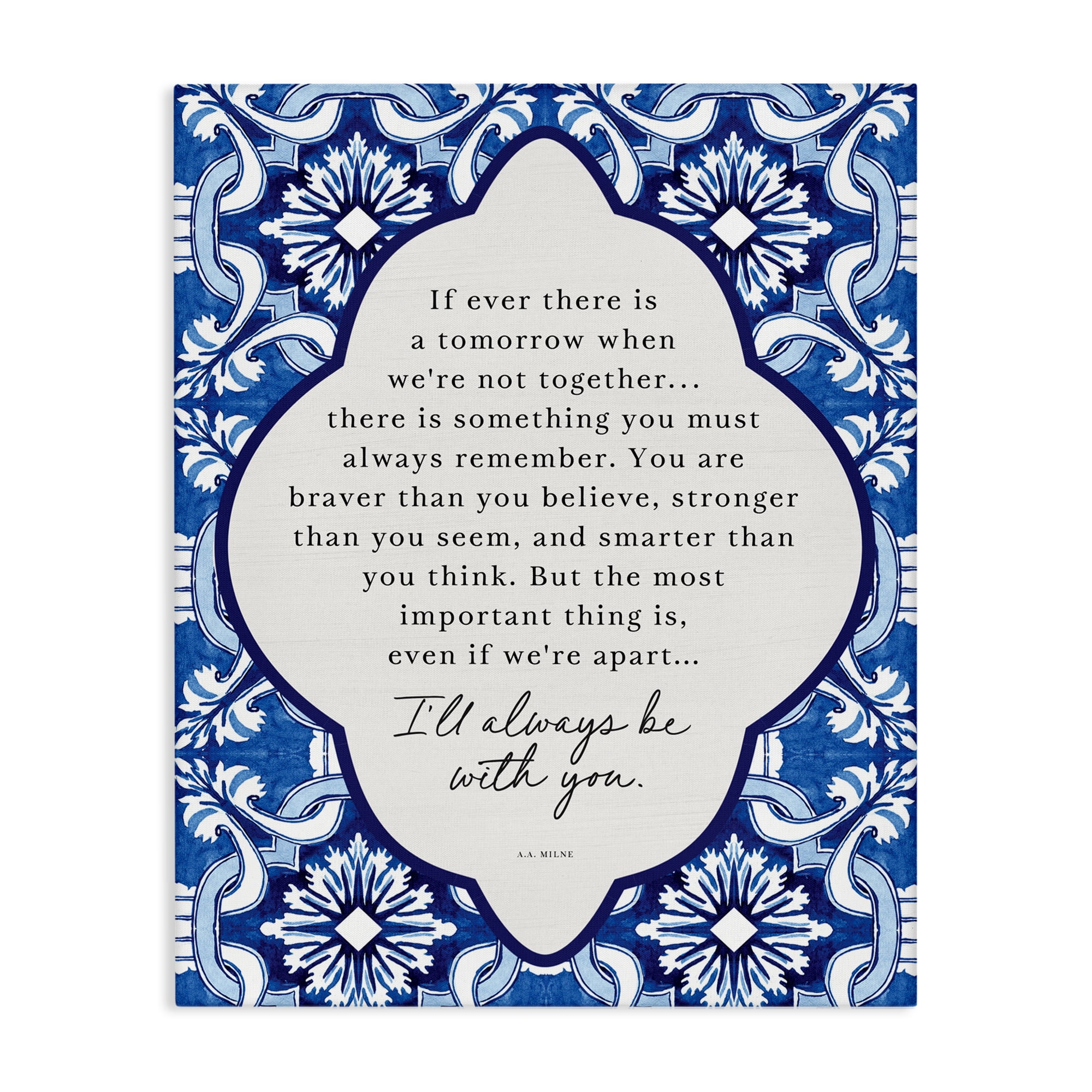 Always Be With You Inspiration Canvas Wall Art, design by Lettered and Lined