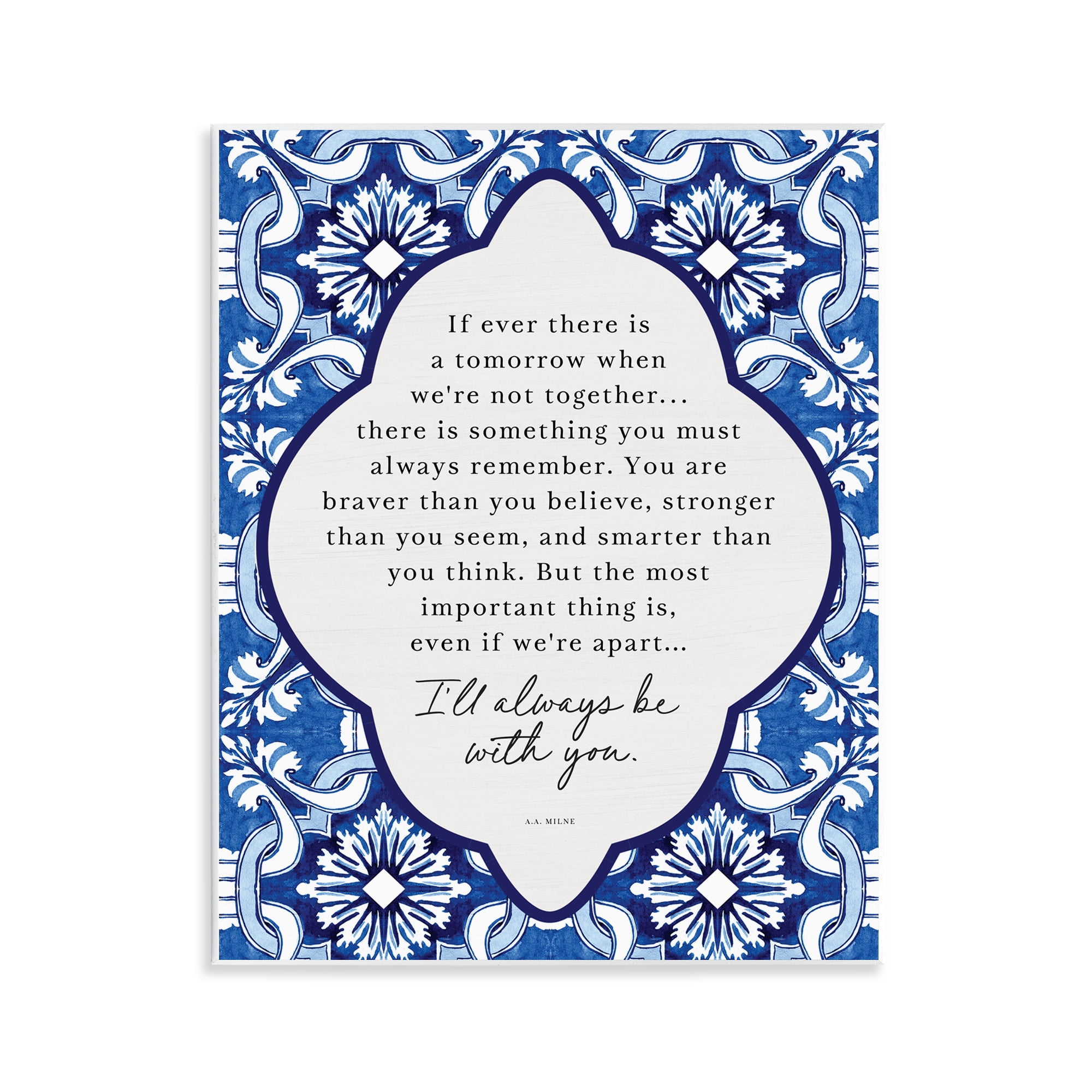 Always Be With You Inspiration Wall Plaque Art, design by Lettered and Lined