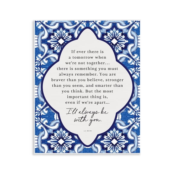 Always Be With You Inspiration Wall Plaque Art, design by Lettered and Lined