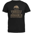 thumbnail image 1 of Always Be Yourself Armadillo Black Adult T-Shirt - 4X-Large, 1 of 1