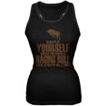 thumbnail image 1 of Always Be Yourself Bull Black Juniors Soft Tank Top, 1 of 1