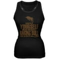 thumbnail image 1 of Always Be Yourself Bull Black Juniors Soft Tank Top, 1 of 1