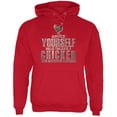 thumbnail image 1 of Always Be Yourself Chicken Red Adult Hoodie, 1 of 1