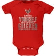 thumbnail image 1 of Always Be Yourself Chicken Red Soft Baby One Piece - 12 month, 1 of 1
