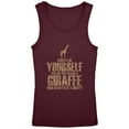 thumbnail image 1 of Always Be Yourself Giraffe Youth Girls Tank Top Burgundy YXL, 1 of 1