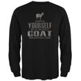 thumbnail image 1 of Always Be Yourself Goat Black Adult Long Sleeve T-Shirt - Large, 1 of 1