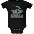 thumbnail image 1 of Always Be Yourself Hammerhead Shark Black Soft Baby One Piece - 18 month, 1 of 1