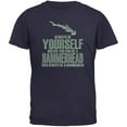 thumbnail image 1 of Always Be Yourself Hammerhead Shark Navy Youth T-Shirt - Large(14/16), 1 of 1