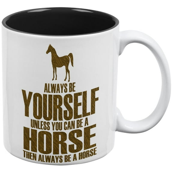 Always Be Yourself Horse All Over Coffee Mug