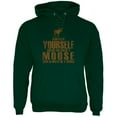 thumbnail image 1 of Always Be Yourself Moose Mens Hoodie Forest Green 2XL, 1 of 1