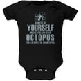 thumbnail image 1 of Always Be Yourself Octopus Black Soft Baby One Piece - 3 month, 1 of 1