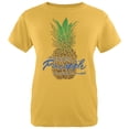 thumbnail image 1 of Always Be Yourself Pineapple Womens T Shirt Yellow SM, 1 of 1
