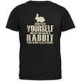 thumbnail image 1 of Always Be Yourself Rabbit Black Adult T-Shirt - Small, 1 of 1
