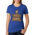 thumbnail image 1 of Always Be Yourself Squirrel Juniors Soft Heather T Shirt Heather Royal MD, 1 of 1