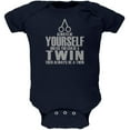 thumbnail image 1 of Always Be Yourself Twin Soft Baby One Piece Navy 3-6 M, 1 of 1