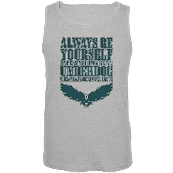 Always Be Yourself Underdog Eagle Mens Tank Top Heather 2XL