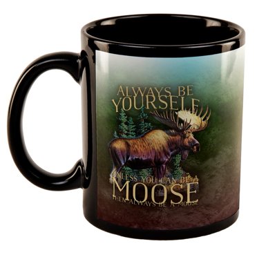 Mug Café Always Be Yourself Unless Owl All Over - Noir - Céramique - Marque Animal World