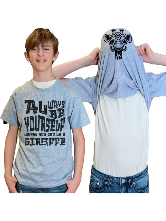 Always Be Yourself Unless You Can Be A Giraffe Flip Shirt - Funny Giraffe Face Flip Tee T-Shirt