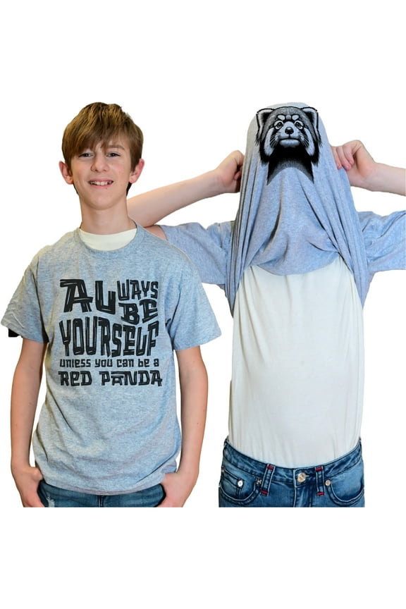Always Be Yourself Unless You Can Be A Red Panda Flip Shirt - Funny Animal Face Flip Tee T-Shirt
