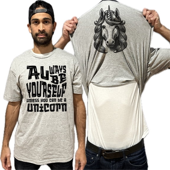 Always Be Yourself Unless You Can Be A Unicorn Flip Shirt - Funny Unicorn Face Flip Tee T-Shirt