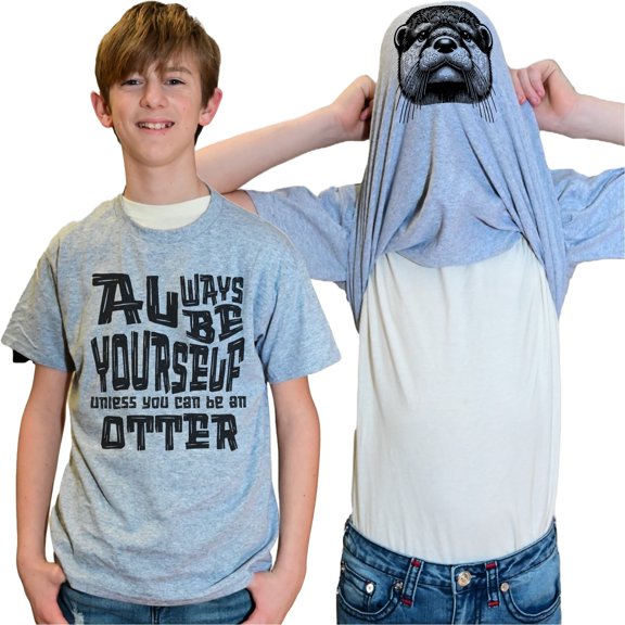 Always Be Yourself Unless You Can Be An Otter Flip Shirt - Funny Sea Otter Face Flip Tee T-Shirt