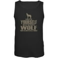thumbnail image 1 of Always Be Yourself Wolf Mens Tank Top Black SM, 1 of 1