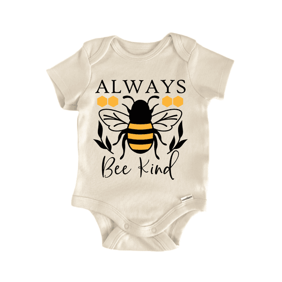 Always Bee Kind Honey Newborn Baby Bodysuit