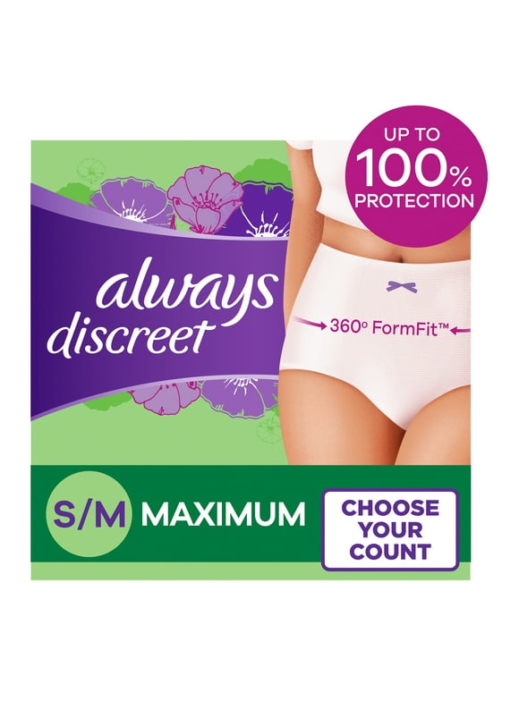 Always Discreet Underwear in Always Discreet