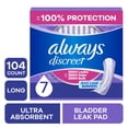 thumbnail image 1 of Always Discreet Pads, Ultra Absorbency, Long Length, 104 Count, 1 of 12