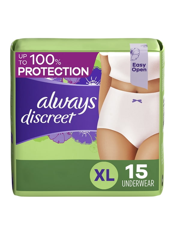 Always Discreet Underwear in Always Discreet