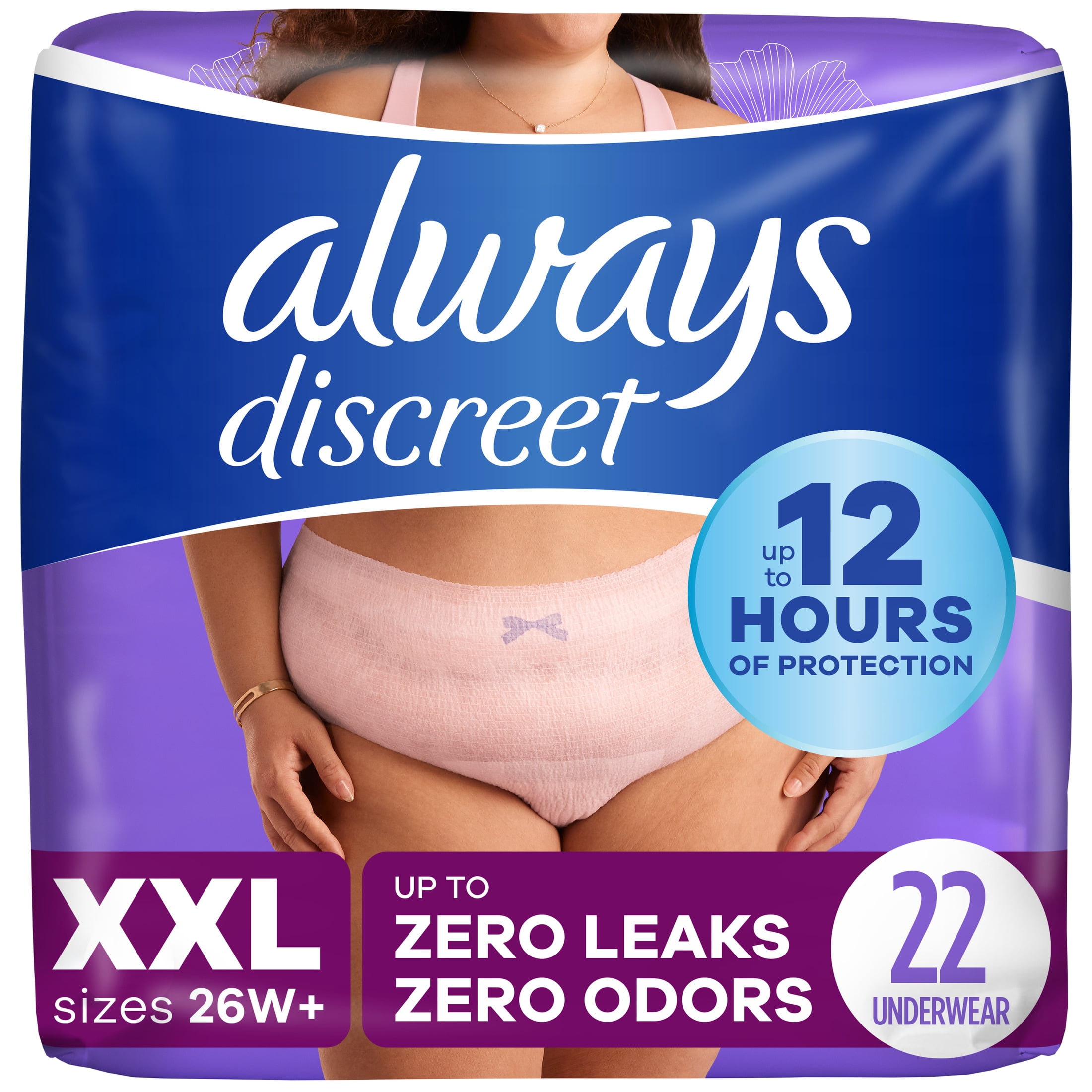 Always Discreet Disposable Adult Incontinence Underwear for Women
