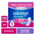 thumbnail image 1 of Always Discreet Pads, Maximum Absorbency, Regular 144 Count, 1 of 12