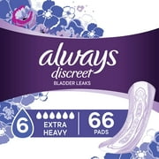 Always Discreet Incontinence Pads for Women 33 count, pack of 2 (Base) 66 total