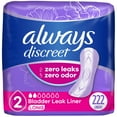 thumbnail image 1 of Always Discreet Incontinence Panty Liners, 2, Very Light, 222 count, 1 of 9